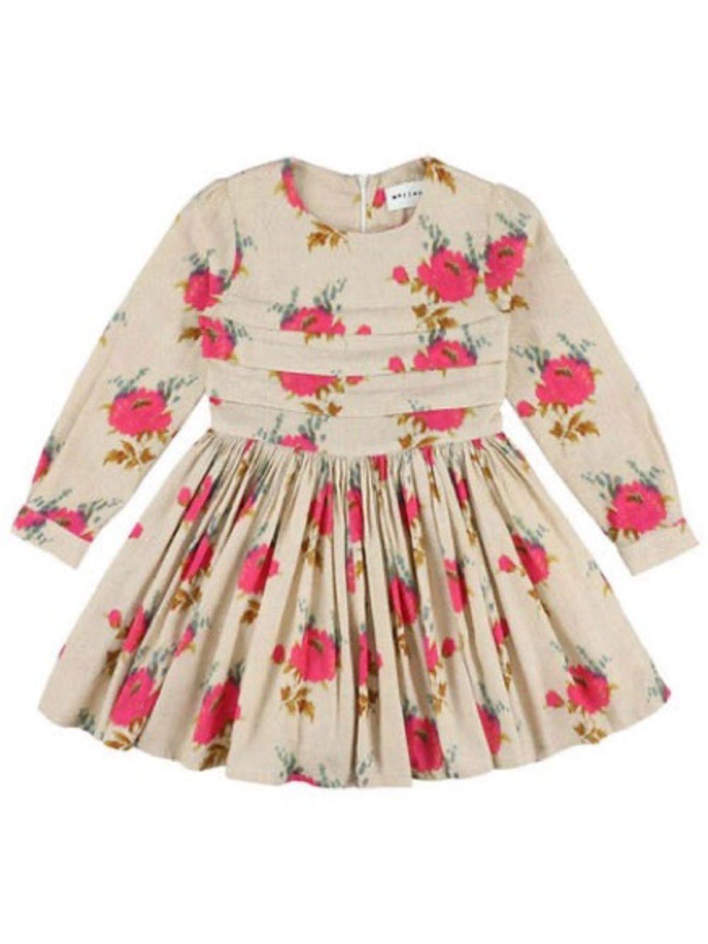 Morley Beige Roses Tempo Dress NWOT sz 8